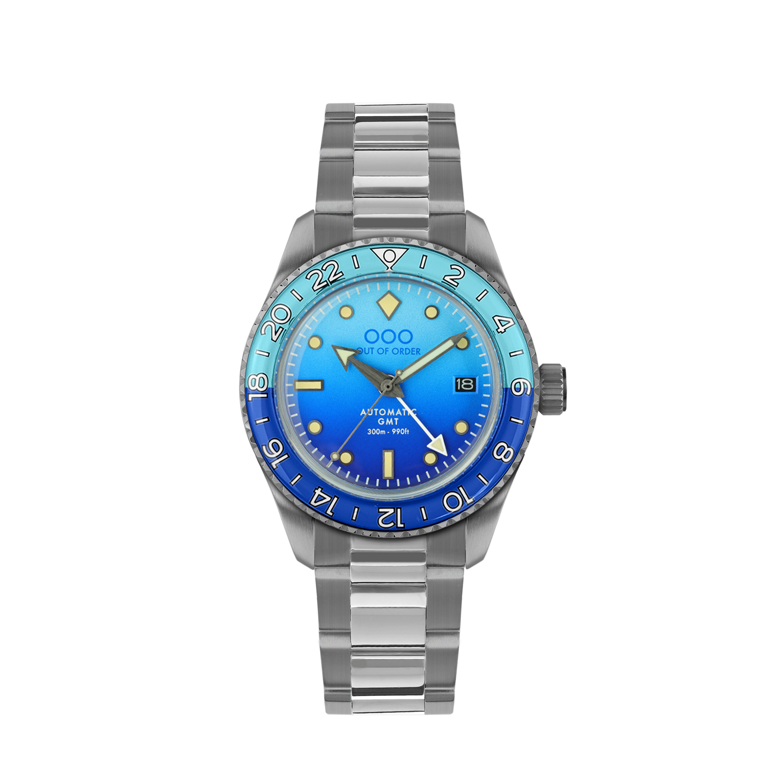 Shaker GMT Bomba Blu · Ultra Brushed